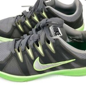 Nike Gray and Neon Green Running Shoes LUNAR  ALLWAYS TR